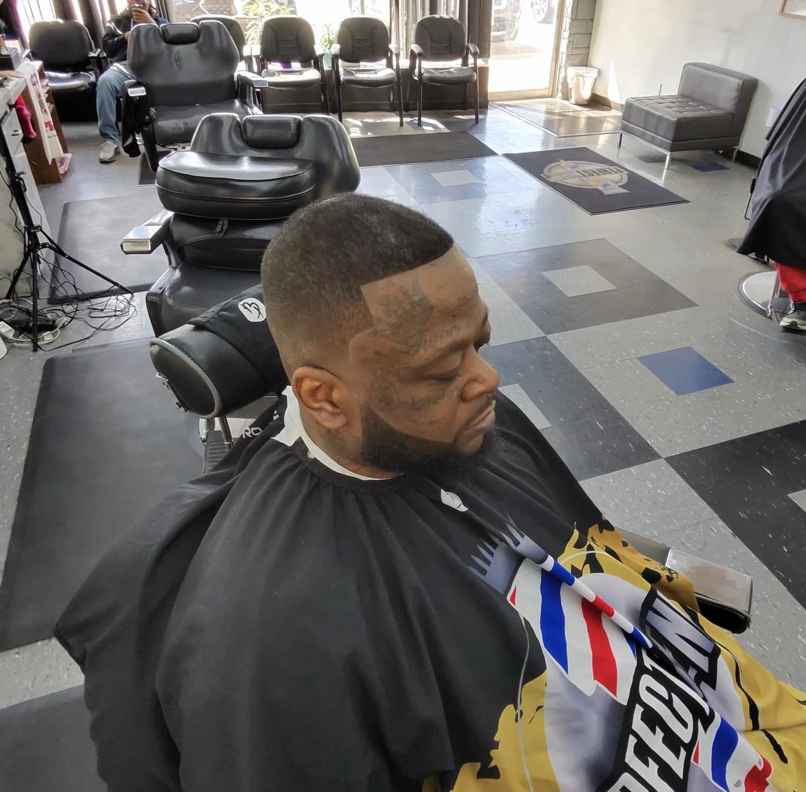 View from the chair at Razor Cutz